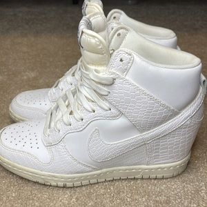 COPY - Nike Dunk Sky Hi Hidden Wedge Croc Print Leather